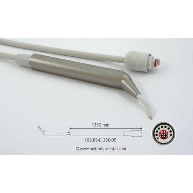 Luzzani Minilight 3F Spritzenschlauch, Wassertaste rechts, grau 7035, länge 1350 mm, MK